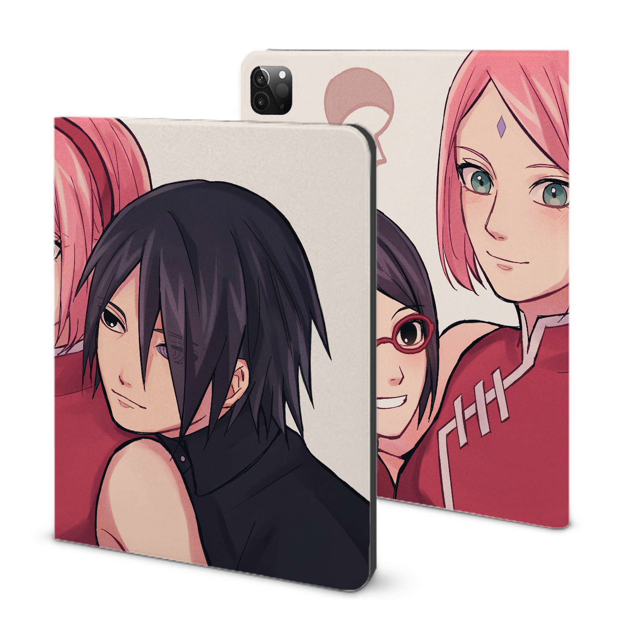 （画像用） NARUTO -ナルト- NARUTO -ナルト- 疾風伝 IPadケース ペンホルダー付き ブックスタイルデザイン